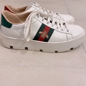 Women’s Gucci Ace Embroidered Platform Sneaker (7)